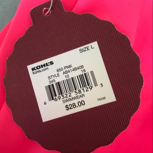 NWT SO Hot Pink Swim Shorts - Picture 5 of 5